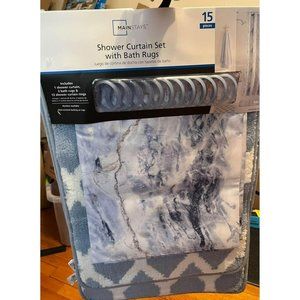 15 Piece Shower Curtain Set